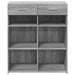Dulap, sonoma gri, 80x42,5x93 cm, lemn prelucrat - WALTI WALTI