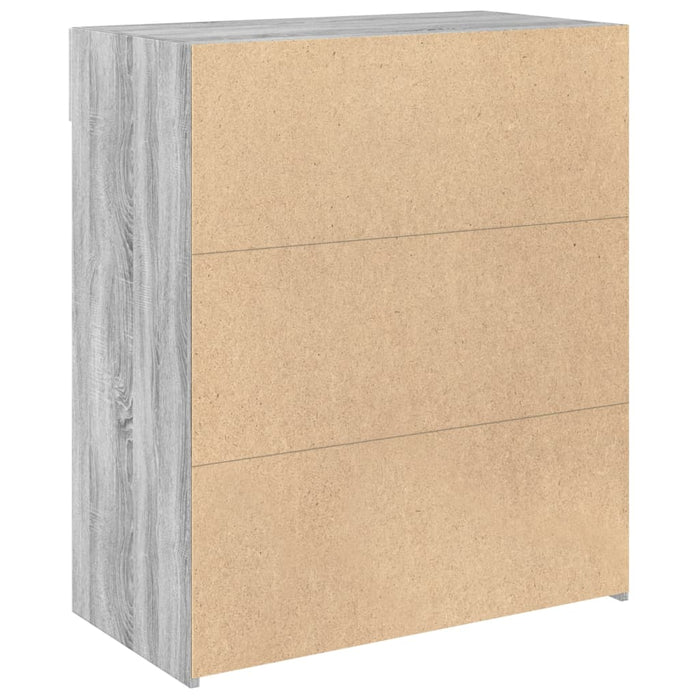 Dulap, sonoma gri, 80x42,5x93 cm, lemn prelucrat - WALTI WALTI