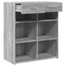 Dulap, sonoma gri, 80x42,5x93 cm, lemn prelucrat - WALTI WALTI