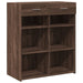 Dulap, stejar maro, 80x42,5x93 cm, lemn prelucrat - WALTI WALTI