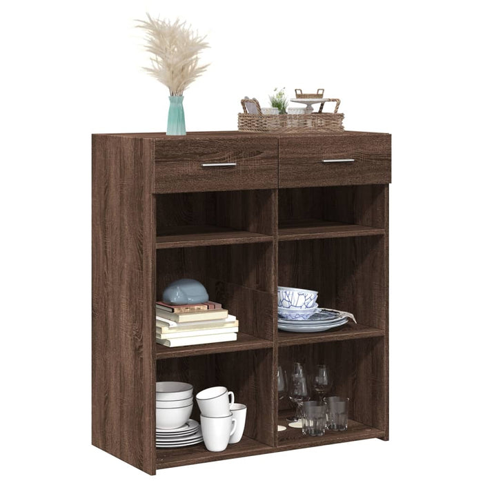 Dulap, stejar maro, 80x42,5x93 cm, lemn prelucrat - WALTI WALTI