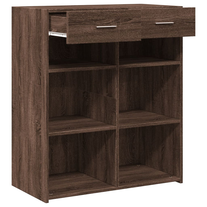 Dulap, stejar maro, 80x42,5x93 cm, lemn prelucrat - WALTI WALTI