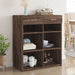 Dulap, stejar maro, 80x42,5x93 cm, lemn prelucrat - WALTI WALTI