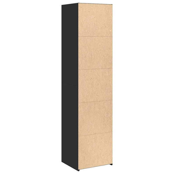 Dulap înalt, negru, 45x41x185 cm, lemn prelucrat - WALTI WALTI