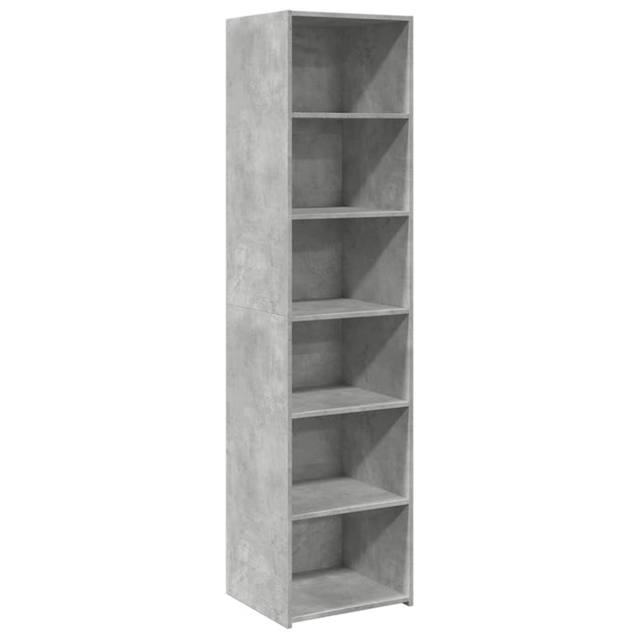 Dulap înalt, gri beton, 45x41x185 cm, lemn prelucrat - WALTI WALTI
