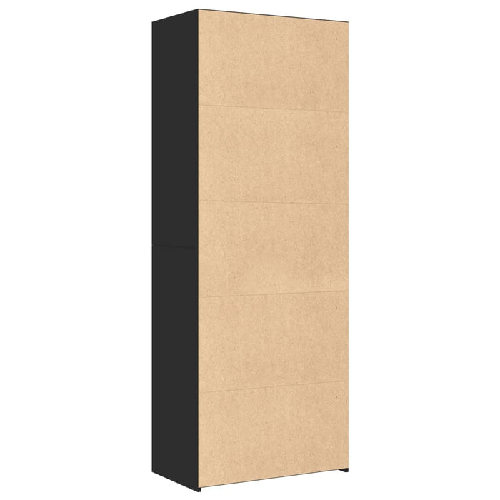 Dulap înalt, negru, 70x41x185 cm, lemn prelucrat - WALTI WALTI