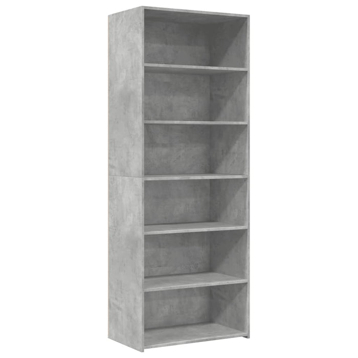 Dulap înalt, gri beton, 70x41x185 cm, lemn prelucrat - WALTI WALTI