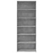 Dulap înalt, gri beton, 70x41x185 cm, lemn prelucrat - WALTI WALTI