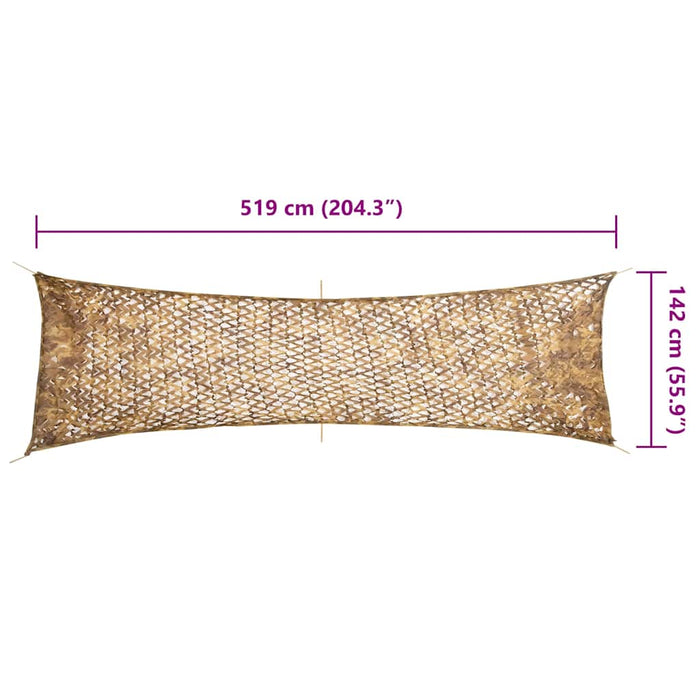 Plasă de camuflaj cu geantă de depozitare, nisipiu, 519x142 cm - WALTI WALTI