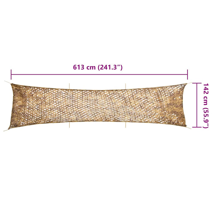Plasă de camuflaj cu geantă de depozitare, nisipiu, 613x138 cm - WALTI WALTI