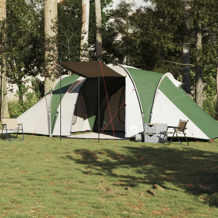 Cort de camping cupolă pentru 6 persoane, verde, impermeabil - WALTI WALTI