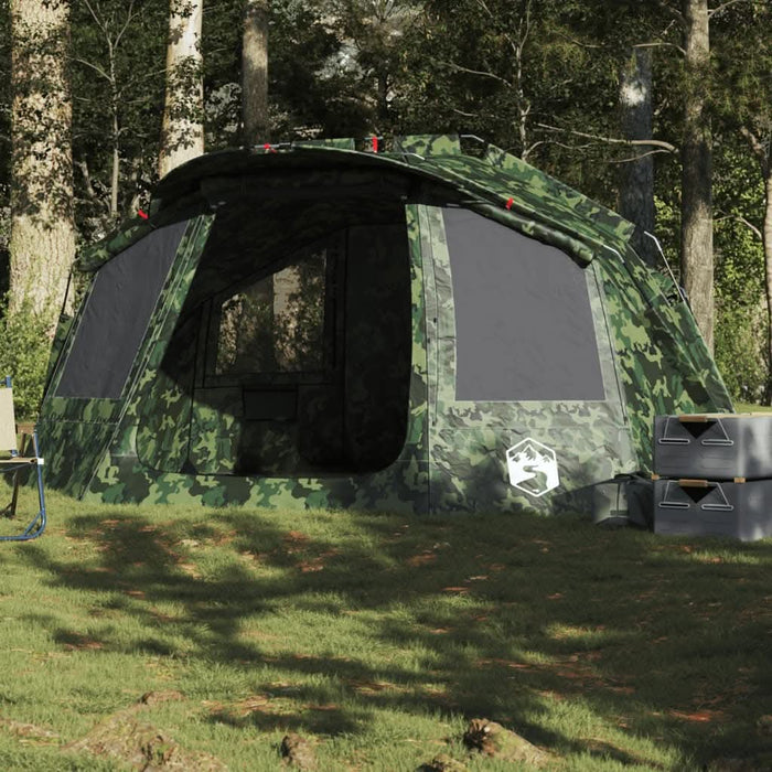 Cort de pescuit pentru 5 persoane, camuflaj, impermeabil - WALTI WALTI