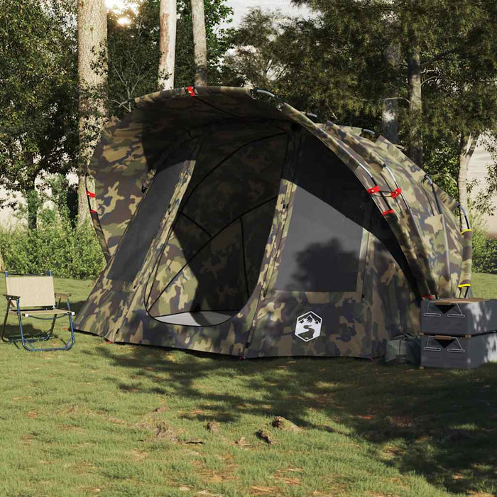 Cort de pescuit pentru 5 persoane, camuflaj, impermeabil - WALTI WALTI