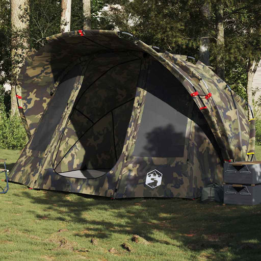 Cort de pescuit pentru 5 persoane, camuflaj, impermeabil - WALTI WALTI