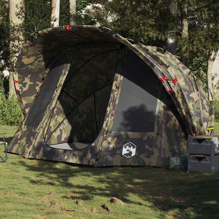 Cort de pescuit pentru 5 persoane, camuflaj, impermeabil - WALTI WALTI