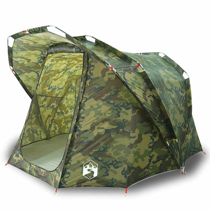 Cort de pescuit pentru 4 persoane, camuflaj, impermeabil - WALTI WALTI