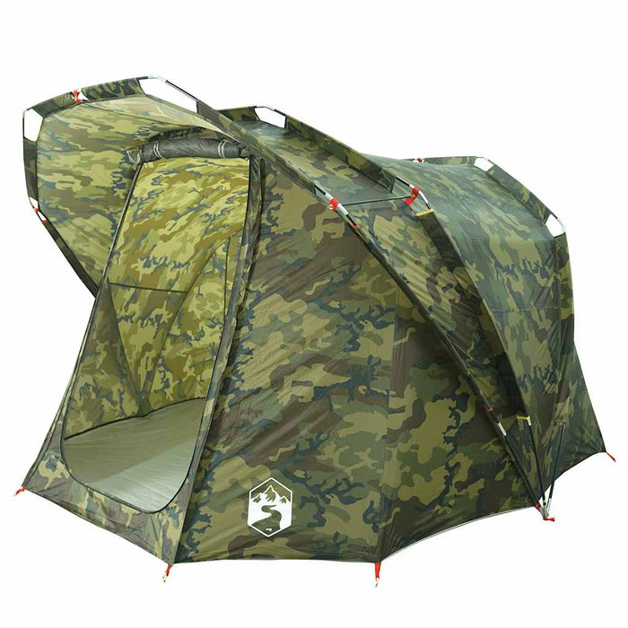 Cort de pescuit pentru 4 persoane, camuflaj, impermeabil - WALTI WALTI