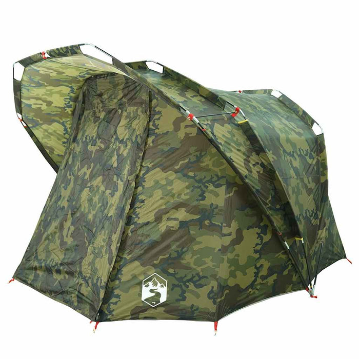 Cort de pescuit pentru 4 persoane, camuflaj, impermeabil - WALTI WALTI