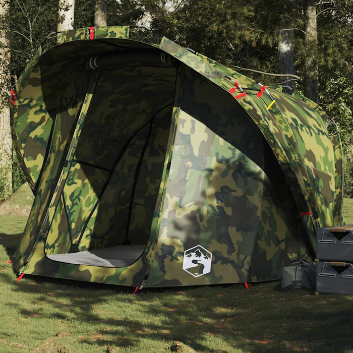 Cort de pescuit pentru 4 persoane, camuflaj, impermeabil - WALTI WALTI