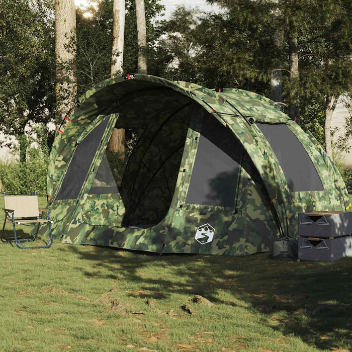 Cort de pescuit pentru 2 persoane, camuflaj, impermeabil - WALTI WALTI