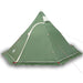 Cort de camping tipi pentru 5 persoane, verde, impermeabil - WALTI WALTI