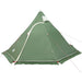 Cort de camping tipi pentru 5 persoane, verde, impermeabil - WALTI WALTI