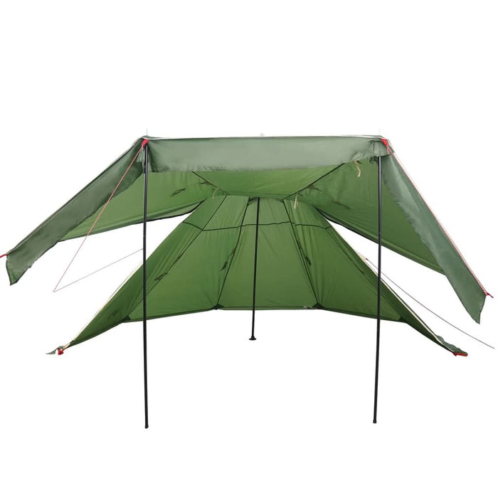 Cort de camping tipi pentru 5 persoane, verde, impermeabil - WALTI WALTI