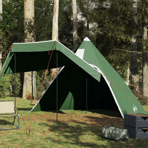 Cort de camping tipi pentru 5 persoane, verde, impermeabil - WALTI WALTI