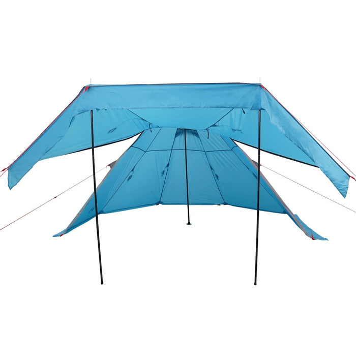 Cort de camping tipi pentru 5 persoane, albastru, impermeabil - WALTI WALTI