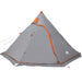 Cort de camping tipi pentru 5 persoană, gri, impermeabil - WALTI WALTI