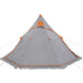 Cort de camping tipi pentru 5 persoană, gri, impermeabil - WALTI WALTI