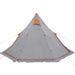 Cort de camping tipi pentru 5 persoană, gri, impermeabil - WALTI WALTI