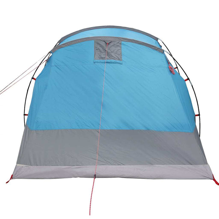 Cort de camping tunel pentru 4 persoane, albastru, impermeabil - WALTI WALTI