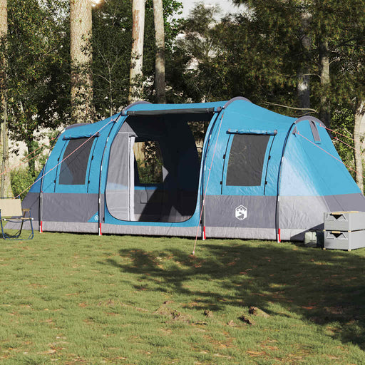 Cort de camping tunel pentru 4 persoane, albastru, impermeabil - WALTI WALTI