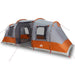 Cort de camping tunel 4 persoane, gri/portocaliu, impermeabil - WALTI WALTI