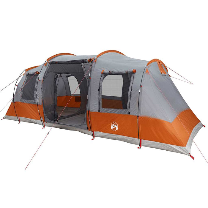 Cort de camping tunel 4 persoane, gri/portocaliu, impermeabil - WALTI WALTI