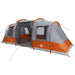 Cort de camping tunel 4 persoane, gri/portocaliu, impermeabil - WALTI WALTI
