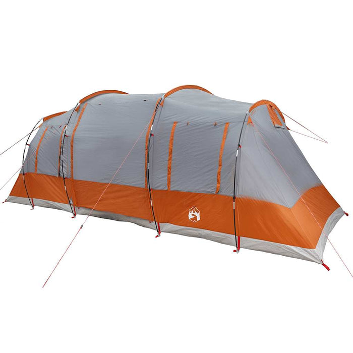 Cort de camping tunel 4 persoane, gri/portocaliu, impermeabil - WALTI WALTI