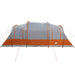 Cort de camping tunel 4 persoane, gri/portocaliu, impermeabil - WALTI WALTI
