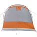 Cort de camping tunel 4 persoane, gri/portocaliu, impermeabil - WALTI WALTI
