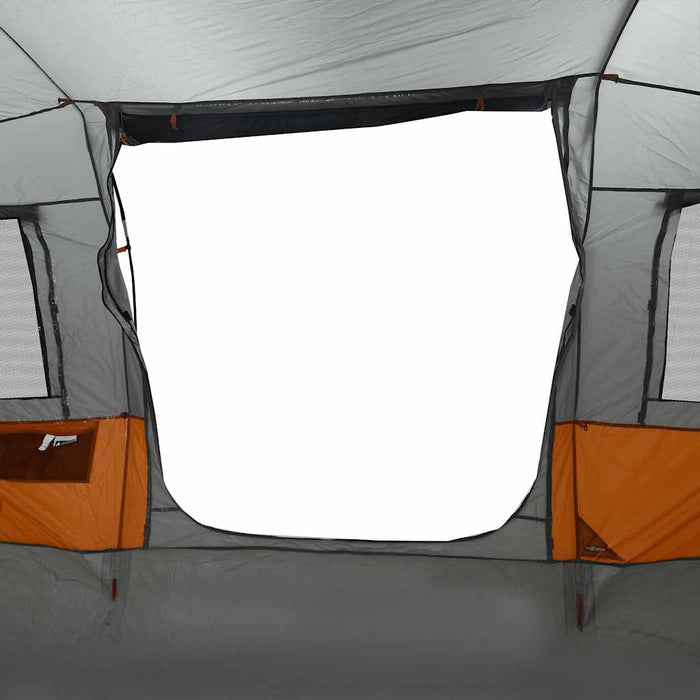 Cort de camping tunel 4 persoane, gri/portocaliu, impermeabil - WALTI WALTI