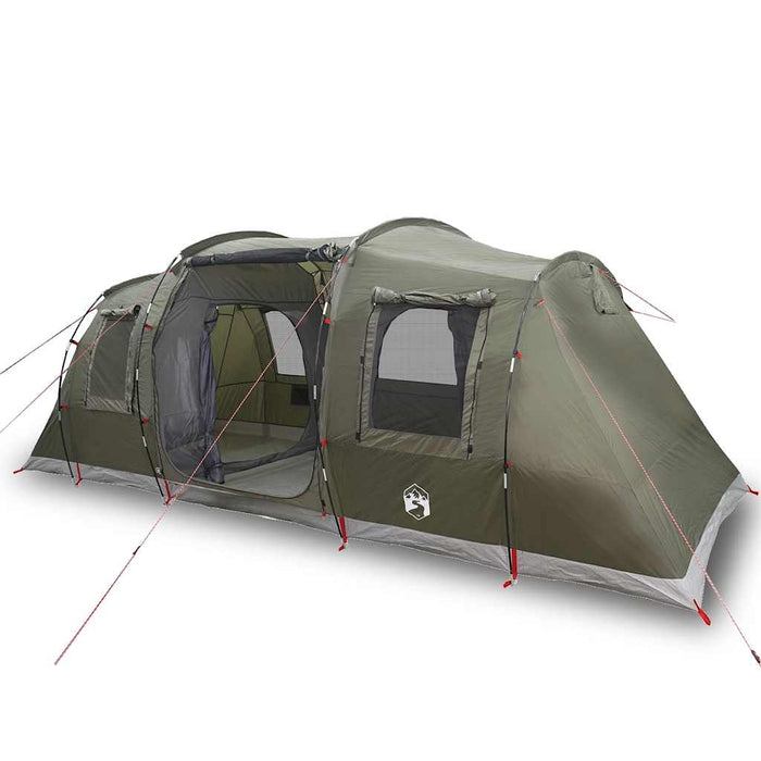 Cort camping tunel pentru 4 persoane verde măsliniu impermeabil - WALTI WALTI