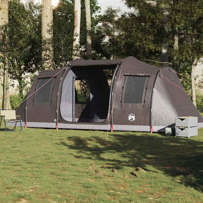 Cort de camping tunel pentru 4 persoane, maro, impermeabil - WALTI WALTI
