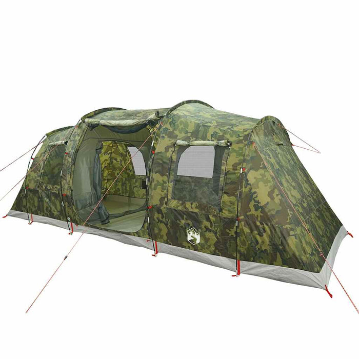 Cort de camping tunel pentru 4 persoane, camuflaj, impermeabil - WALTI WALTI