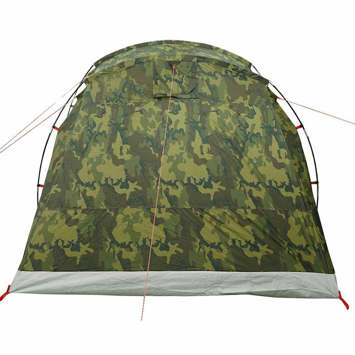 Cort de camping tunel pentru 4 persoane, camuflaj, impermeabil - WALTI WALTI