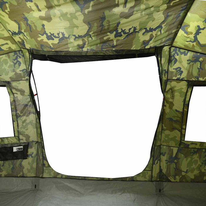 Cort de camping tunel pentru 4 persoane, camuflaj, impermeabil - WALTI WALTI