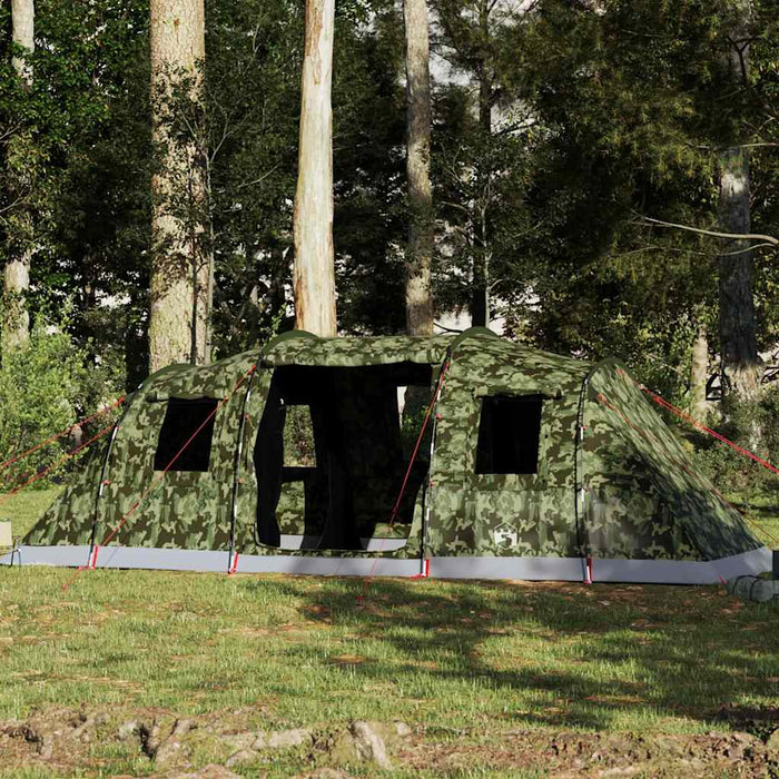 Cort de familie tunel pentru 6 persoane, camuflaj, impermeabil - WALTI WALTI