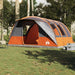 Cort de camping tunel 5 persoane, gri/portocaliu, impermeabil - WALTI WALTI