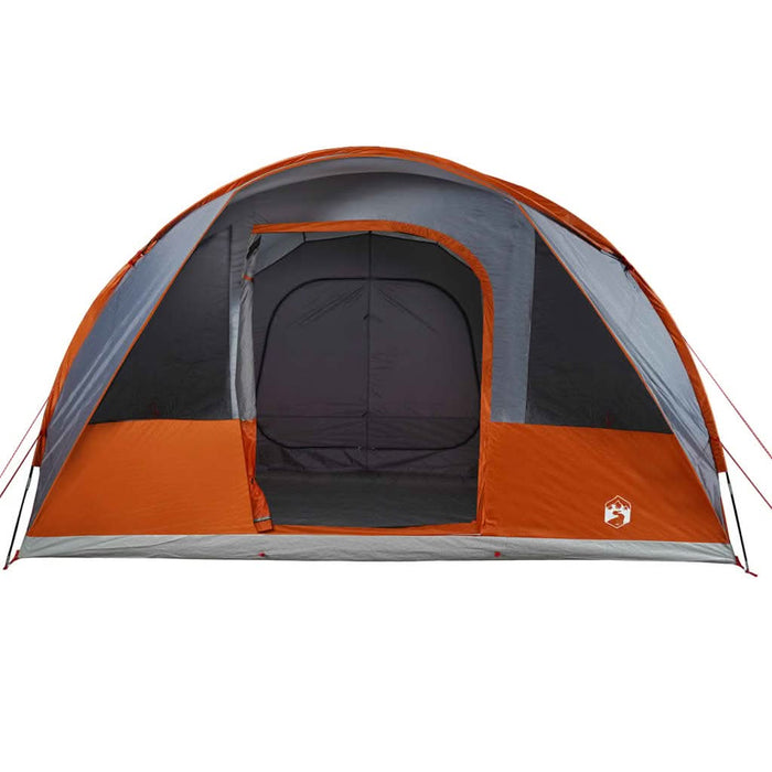 Cort de camping tunel 5 persoane, gri/portocaliu, impermeabil - WALTI WALTI