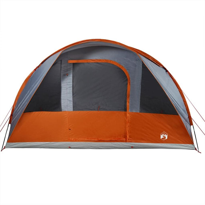 Cort de camping tunel 5 persoane, gri/portocaliu, impermeabil - WALTI WALTI